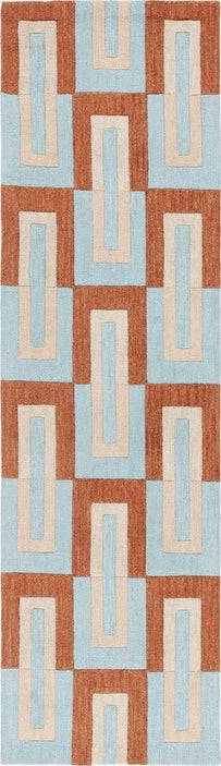 Safavieh Genre GRE102 Light Blue / Rust Area Rug