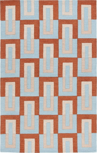 Safavieh Genre GRE102 Light Blue / Rust Area Rug