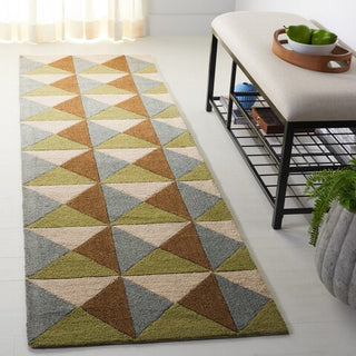 Safavieh Genre GRE103 Beige / Green Area Rug Room Scene Feature