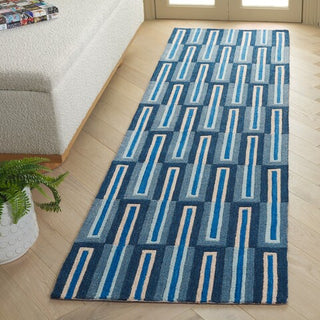 Safavieh Genre GRE105 Blue / Ivory Area Rug Room Scene Feature