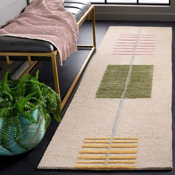 Safavieh Genre GRE204 Beige / Green Area Rug