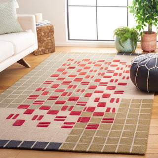 Safavieh Genre GRE206 Grey / Red Area Rug