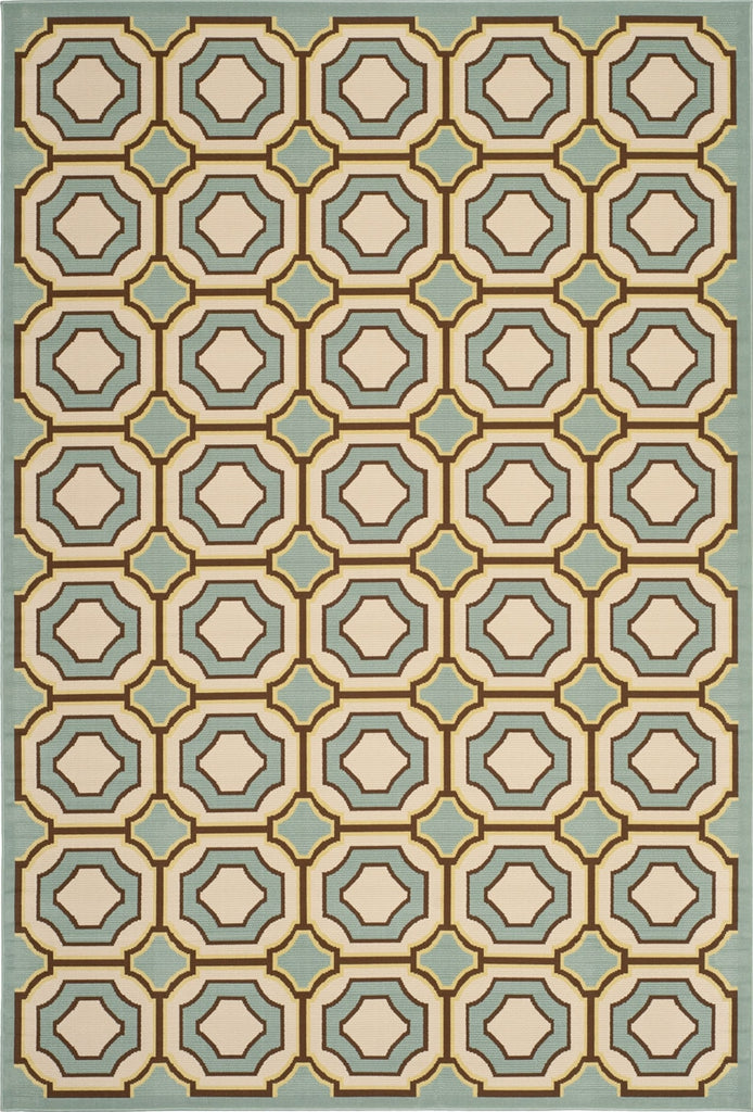 Safavieh Hampton HAM509 Light Blue / Ivory Area Rug