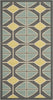 Safavieh Hampton HAM510 Dark Grey / Light Blue Area Rug main image