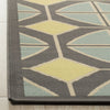 Safavieh Hampton HAM510 Dark Grey / Light Blue Area Rug Detail