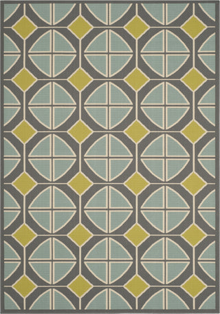 Safavieh Hampton HAM510 Dark Grey / Light Blue Area Rug Main