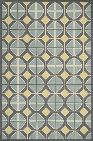Safavieh Hampton HAM510 Dark Grey / Light Blue Area Rug Main