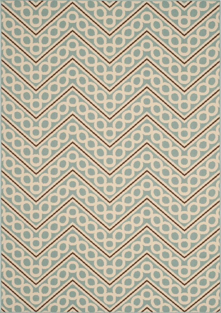 Safavieh Hampton HAM513 Light Blue / Ivory Area Rug