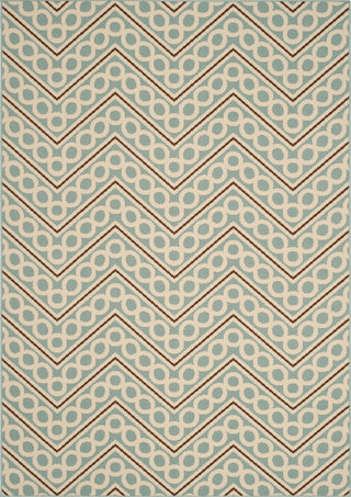 Safavieh Hampton HAM513 Light Blue / Ivory Area Rug