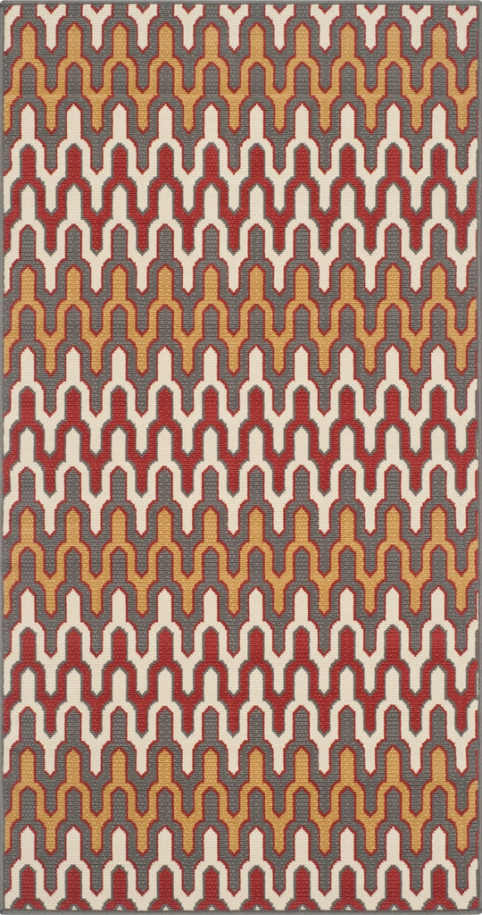 Safavieh Hampton HAM518 Dark Grey / Rust Area Rug