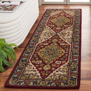 Safavieh Heritage HG225Q Red / Ivory Area Rug Room Scene Feature