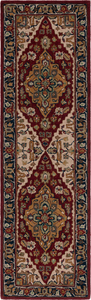 Safavieh Heritage HG225Q Red / Ivory Area Rug Runner