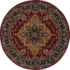 Safavieh Heritage HG225Q Red / Ivory Area Rug Round