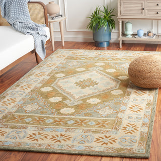 Safavieh Heritage HG226J Ivory / Light Blue Area Rug Room Scene Feature