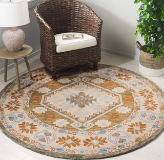 Safavieh Heritage HG226J Ivory / Light Blue Area Rug Room Scene Feature