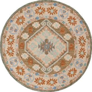 Safavieh Heritage HG226J Ivory / Light Blue Area Rug Round