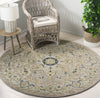 Safavieh Heritage HG228M Ivory / Blue Area Rug Room Scene Feature