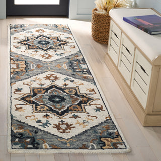 Safavieh Heritage HG552F Ivory / Grey Area Rug Room Scene Feature