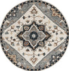 Safavieh Heritage HG552F Ivory / Grey Area Rug Round