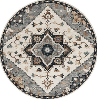 Safavieh Heritage HG552F Ivory / Grey Area Rug Round