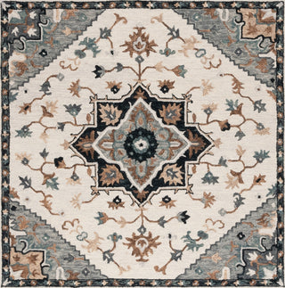 Safavieh Heritage HG552F Ivory / Grey Area Rug Square