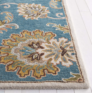 Safavieh Heritage HG553M Blue / Yellow Area Rug Detail