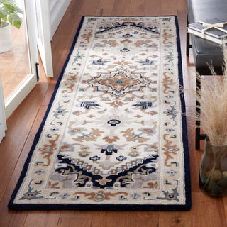 Safavieh Heritage HG625D Beige / Navy Area Rug Room Scene Feature
