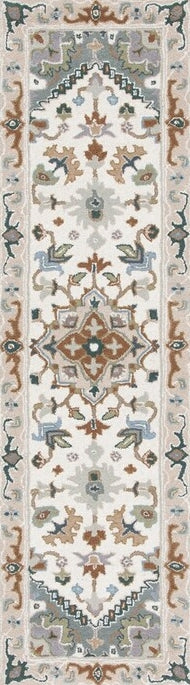 Safavieh Heritage HG625L Ivory / Light Blue Area Rug Runner