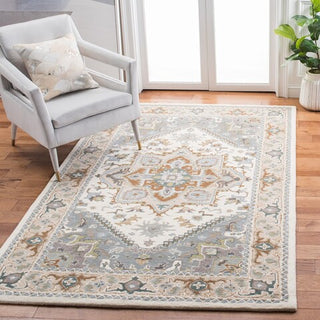 Safavieh Heritage HG625L Ivory / Light Blue Area Rug Room Scene