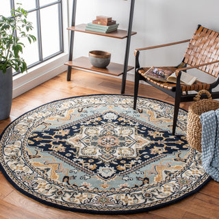 Safavieh Heritage HG625N Navy / Ivory Area Rug Room Scene