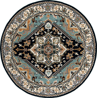Safavieh Heritage HG625N Navy / Ivory Area Rug Round