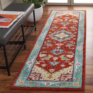 Safavieh Heritage HG625R Red / Blue Area Rug Room Scene Feature