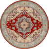 Safavieh Heritage HG625R Red / Blue Area Rug Round