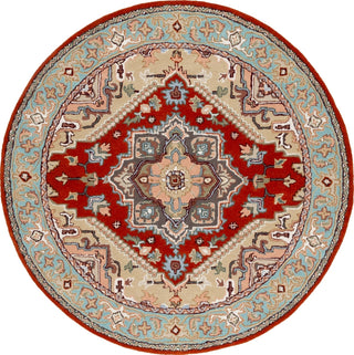 Safavieh Heritage HG625R Red / Blue Area Rug Round