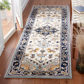 Safavieh Heritage HG625W Grey / Green Area Rug Room Scene Feature