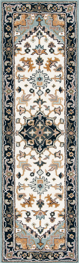 Safavieh Heritage HG625W Grey / Green Area Rug Runner