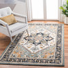 Safavieh Heritage HG625W Grey / Green Area Rug Room Scene Feature