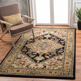 Safavieh Heritage HG625Z Black / Gold Area Rug Room Scene