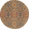Safavieh Heritage HG653B Green / Yellow Area Rug Round