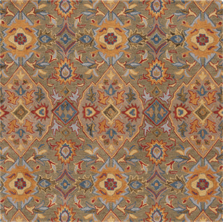 Safavieh Heritage HG653B Green / Yellow Area Rug Square