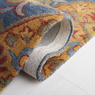 Safavieh Heritage HG653M Navy / Gold Area Rug Detail