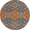 Safavieh Heritage HG653M Navy / Gold Area Rug Round