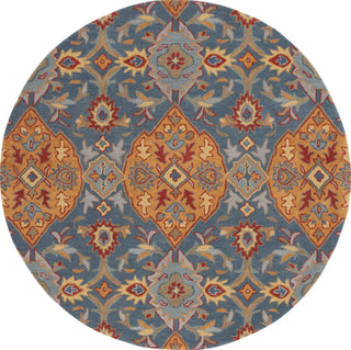 Safavieh Heritage HG653M Navy / Gold Area Rug Round