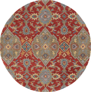Safavieh Heritage HG653Q Red / Green Area Rug Round