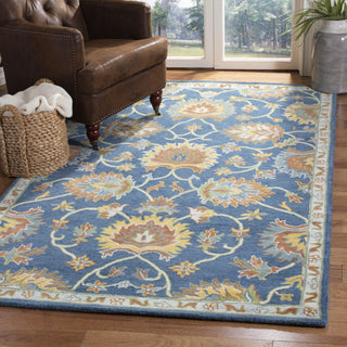 Safavieh Heritage 654 Navy Area Rug Room Scene Feature
