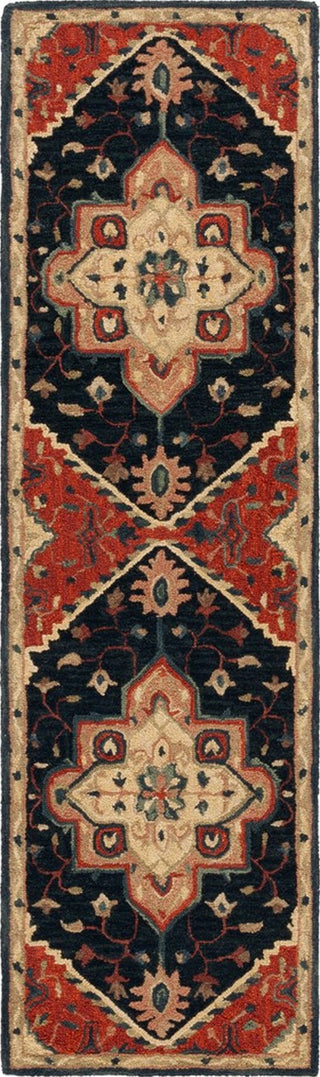 Safavieh Heritage HG929N Navy / Red Area Rug Runner