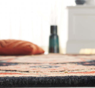 Safavieh Heritage HG929N Navy / Red Area Rug Detail