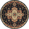 Safavieh Heritage HG929N Navy / Red Area Rug Round
