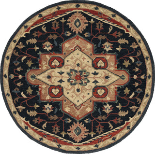 Safavieh Heritage HG929N Navy / Red Area Rug Round