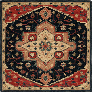 Safavieh Heritage HG929N Navy / Red Area Rug Square